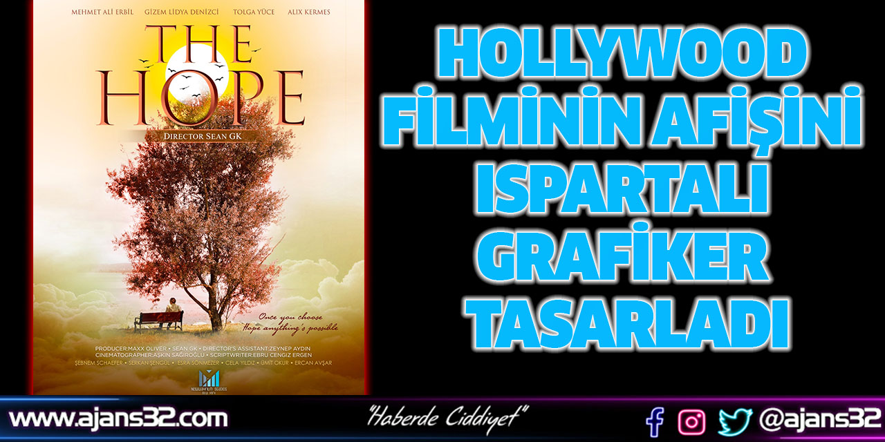 Hollywood Filminin Afişini Ispartalı Grafiker Tasarladı