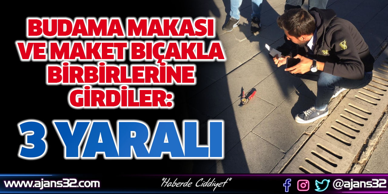 Budama Makası ve Maket Bıçakla Birbirlerine Girdiler: 3 Yaralı