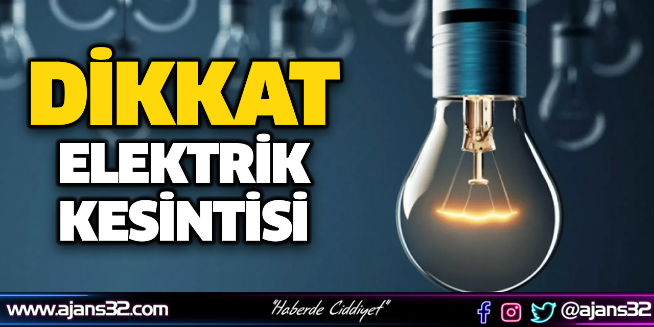 Isparta'da Elektrik Kesintisi