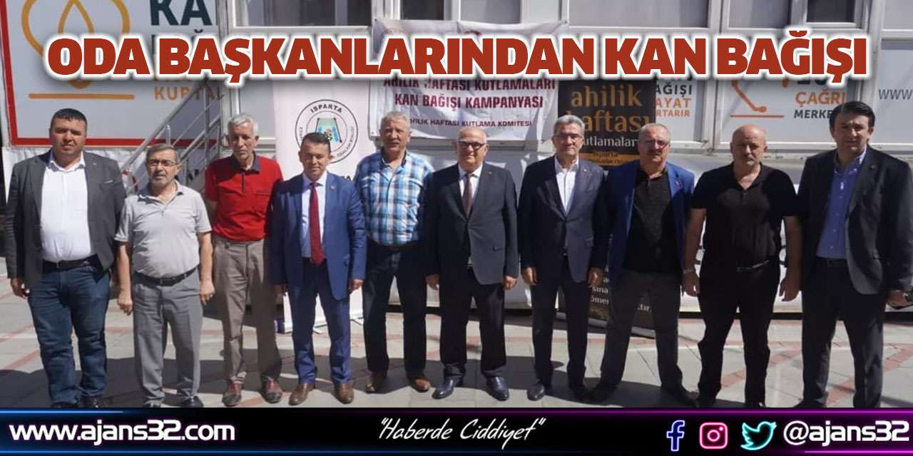 Oda Başkanlarından Kan Bağışı