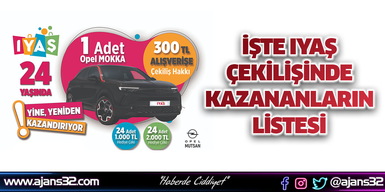 İşte Iyaş Çekilişinde Kazananlar