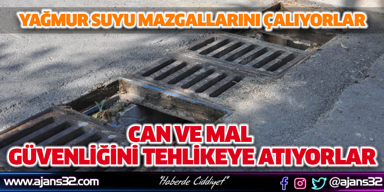 Yağmur Suyu Mazgallarını Çalıyorlar