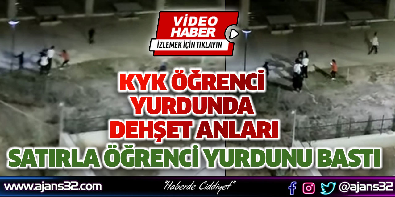 KYK Öğrenci Yurdunda Dehşet Anları