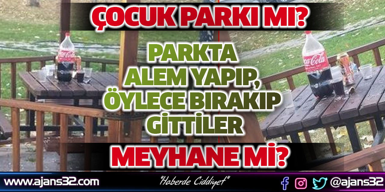 Parkta Alem Yapıp, Öylece Bırakıp Gittiler