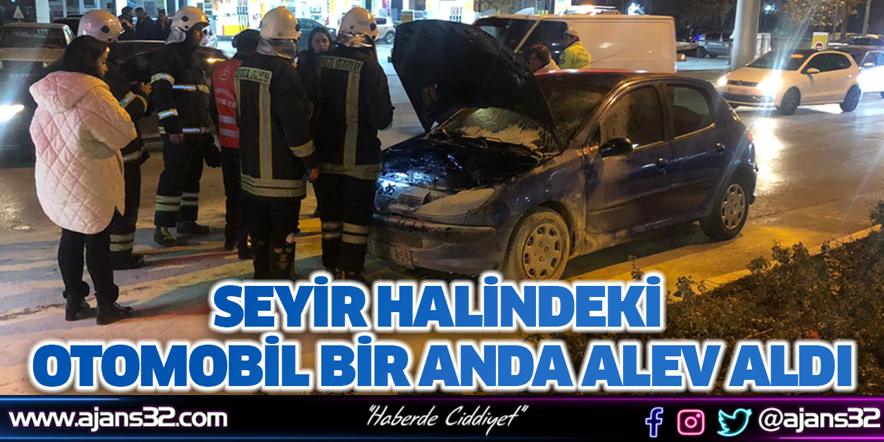 Seyir Halindeyken Alev Aldı