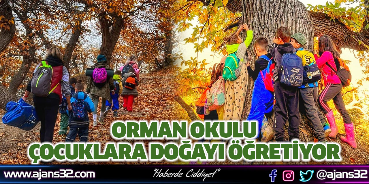 Orman Okulu Çocuklara Doğayı Öğretiyor