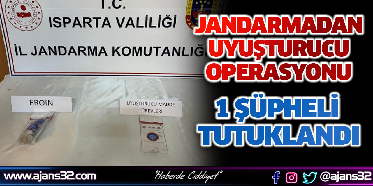 Jandarmadan Uyuşturucu Operasyonu