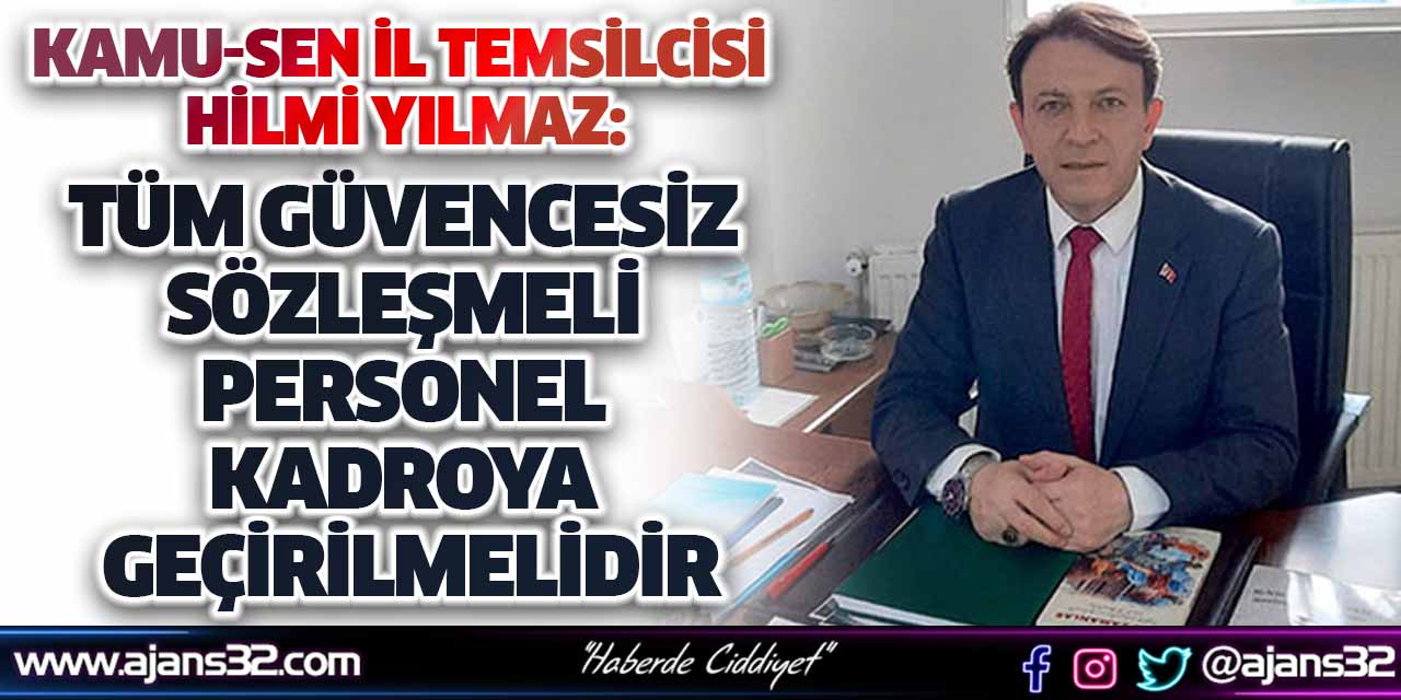 “Tüm Güvencesiz Sözleşmeli Personel Kadroya Geçirilmelidir" Talebimizi Israrla Sürdürüyoruz