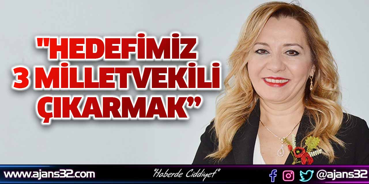 "Hedefimiz 3 Milletvekili Çıkarmak