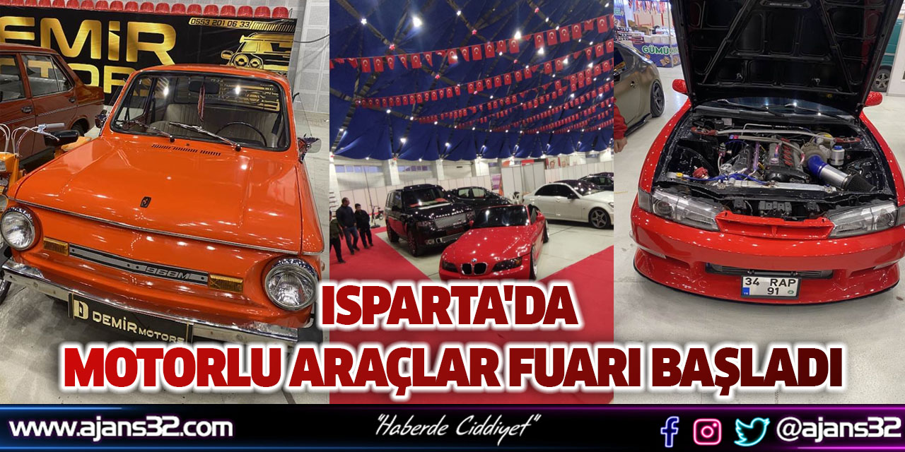 Isparta'da Motorlu Araçlar Fuarı Başladı