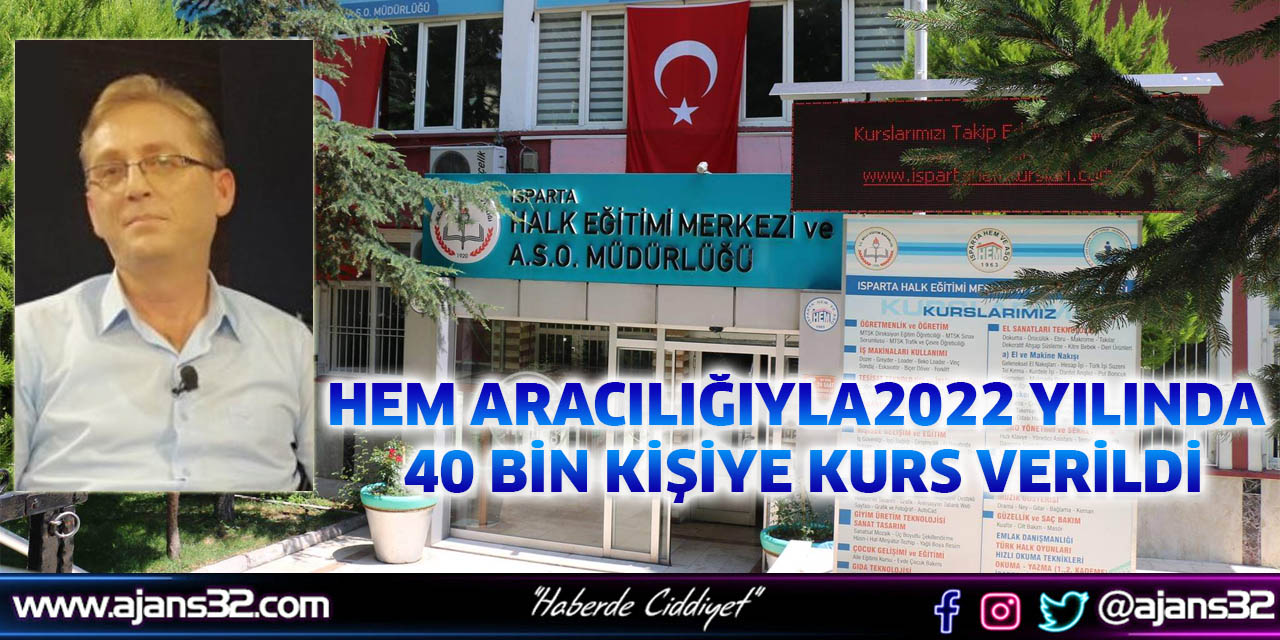 Isparta Halk Eğitim Merkezi 40 bin Vatandaşa Ulaştı