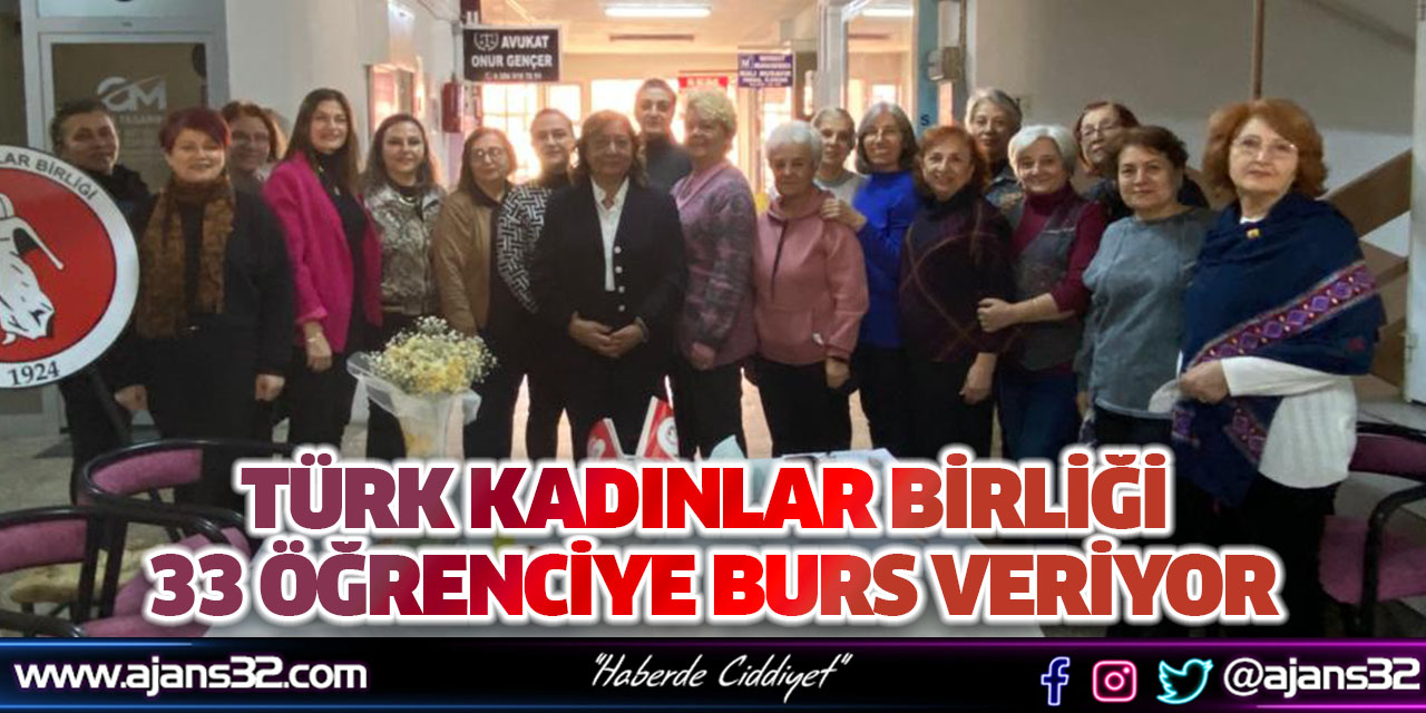 Türk Kadınlar Birliği 33  Öğrenciye Burs Veriyor