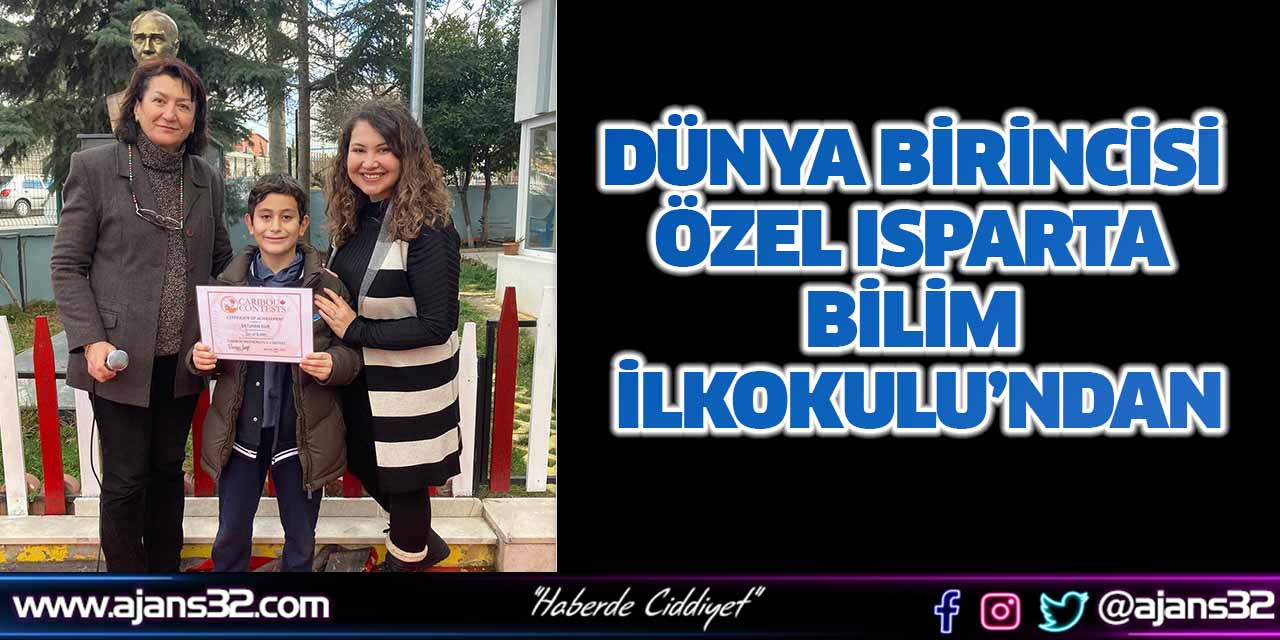 Dünya Birincisi Özel Isparta Bilim İlkokulu’ndan