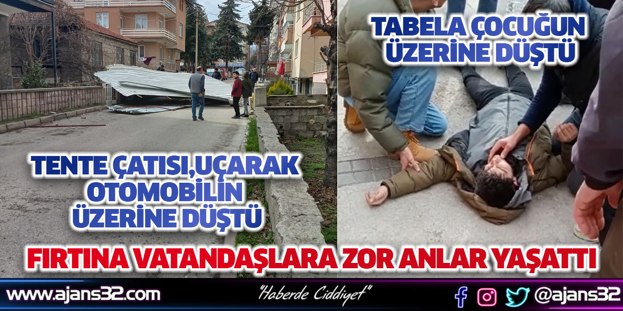 Fırtına Vatandaşlara Zor Anlar Yaşattı