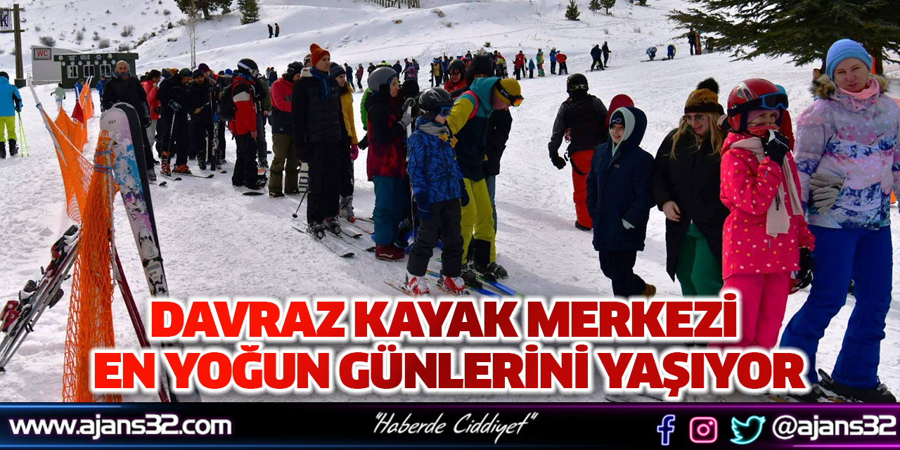 Davraz Kayak Merkezi En Yoğun Günlerini Yaşıyor