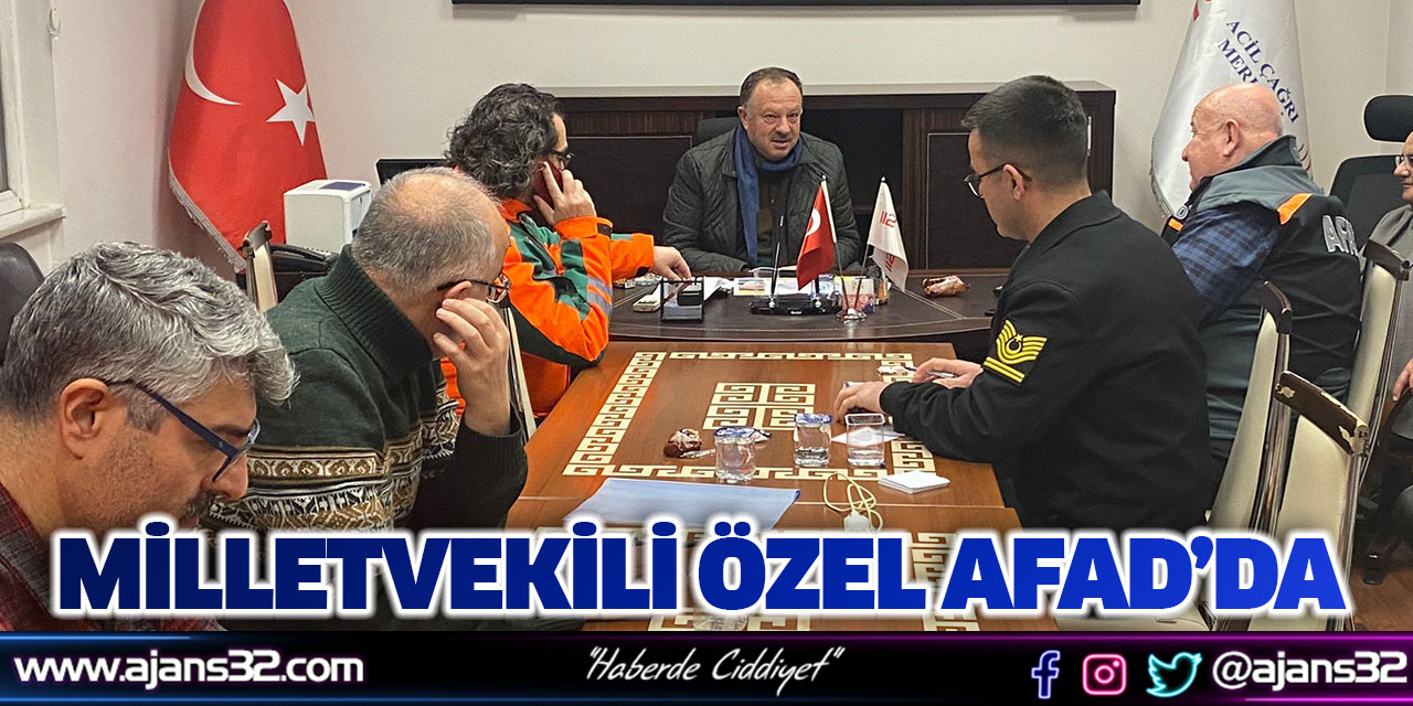 Recep Özel Afad'da