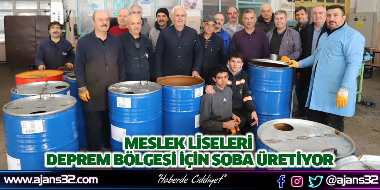 Meslek Liseleri Deprem Bölgesi İçin Soba Üretiyor