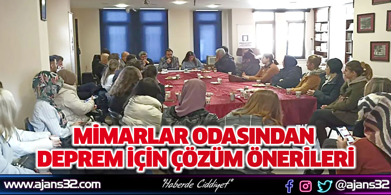 Mimarlar Odasından Deprem İçin Çözüm Önerileri