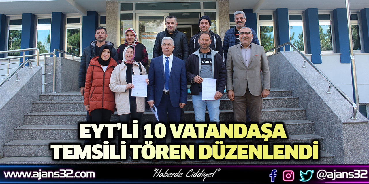 EYT’li 10 Vatandaşa Temsili Tören Düzenlendi