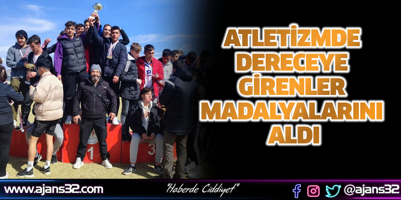 Atletizmde Dereceye Girenler Madalyalarını Aldı