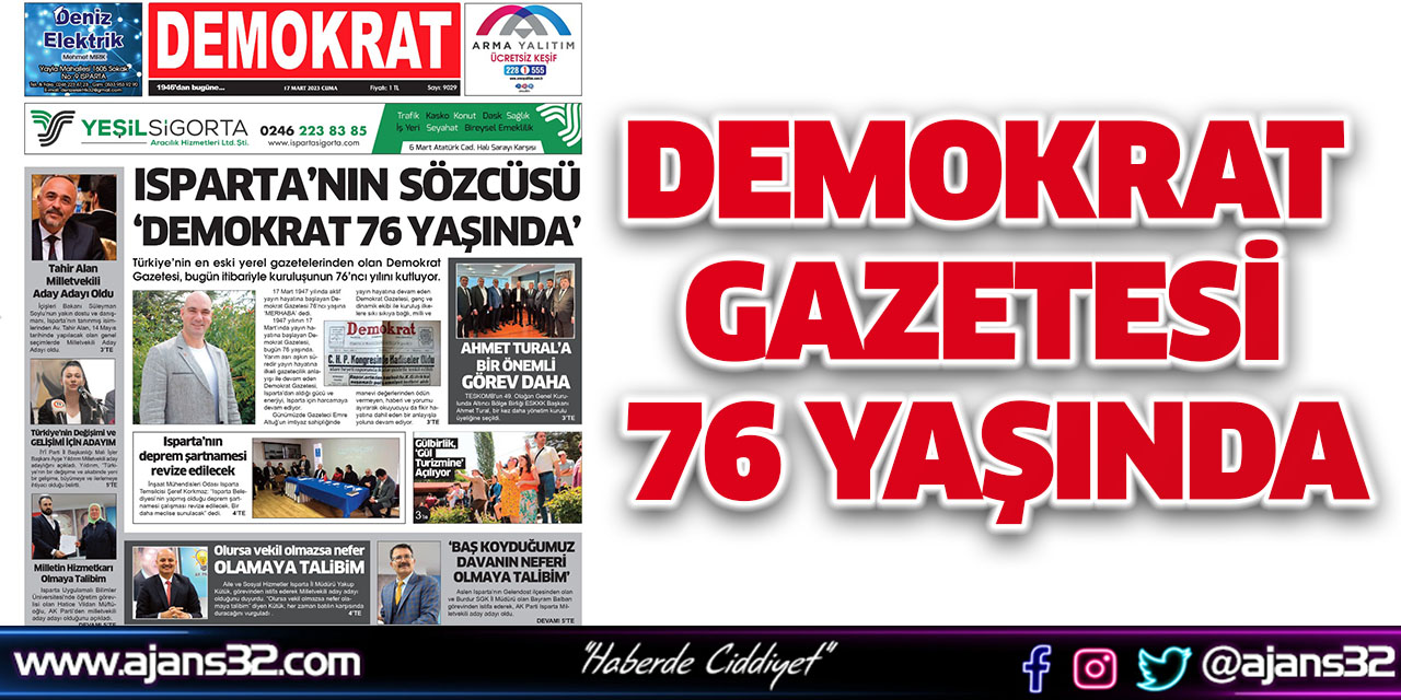 Demokrat Gazetesi 76 YAŞINDA