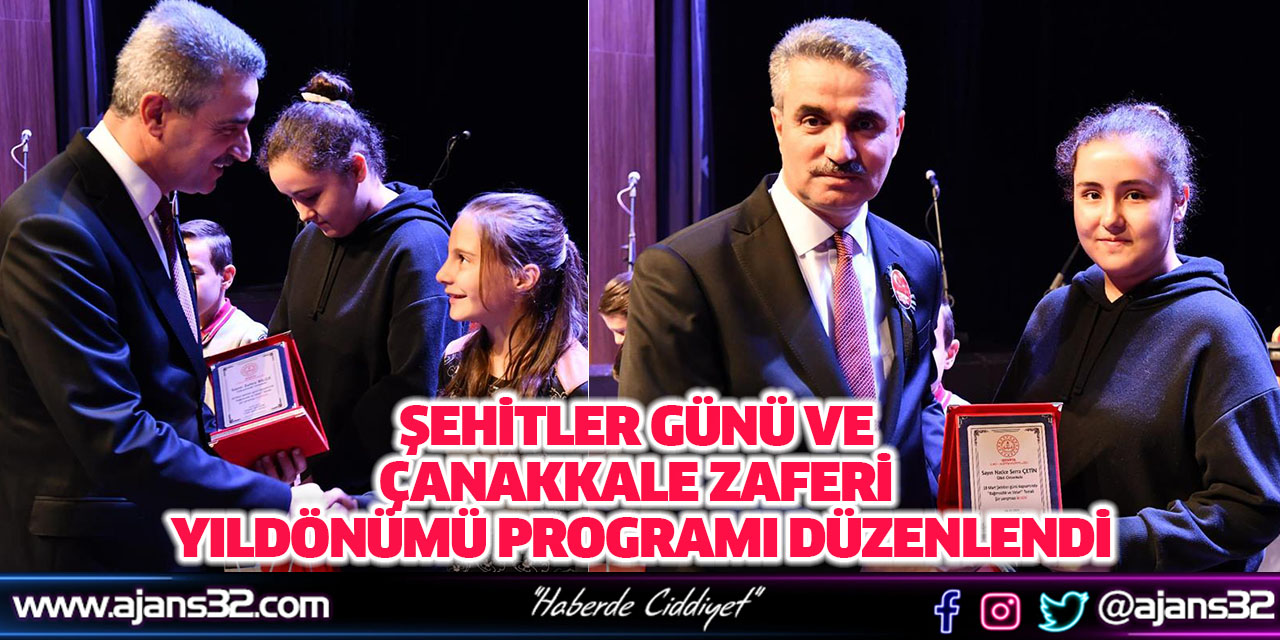 Şehitler Günü ve Çanakkale Zaferi Yıldönümü Programı Düzenlendi