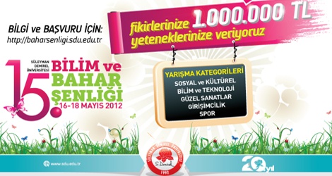 SDÜ'den Ödüllü Bilim ve Bahar Şenliği Yarışmaları