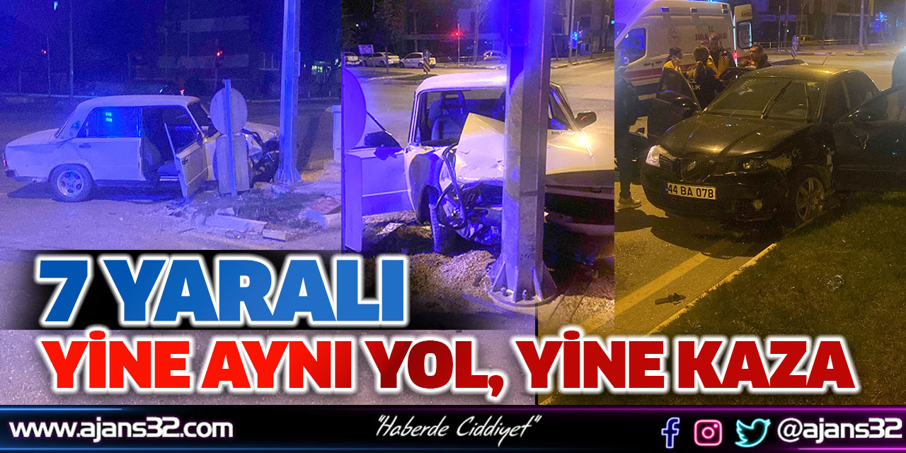 Yine Aynı Yol, Yine Kaza: 7 Yaralı