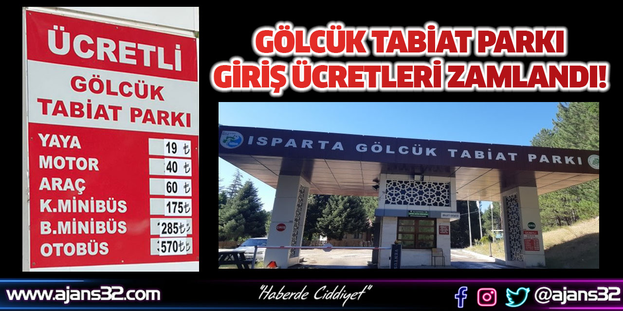 Gölcük Tabiat Parkı Giriş Ücretlerine Zam!