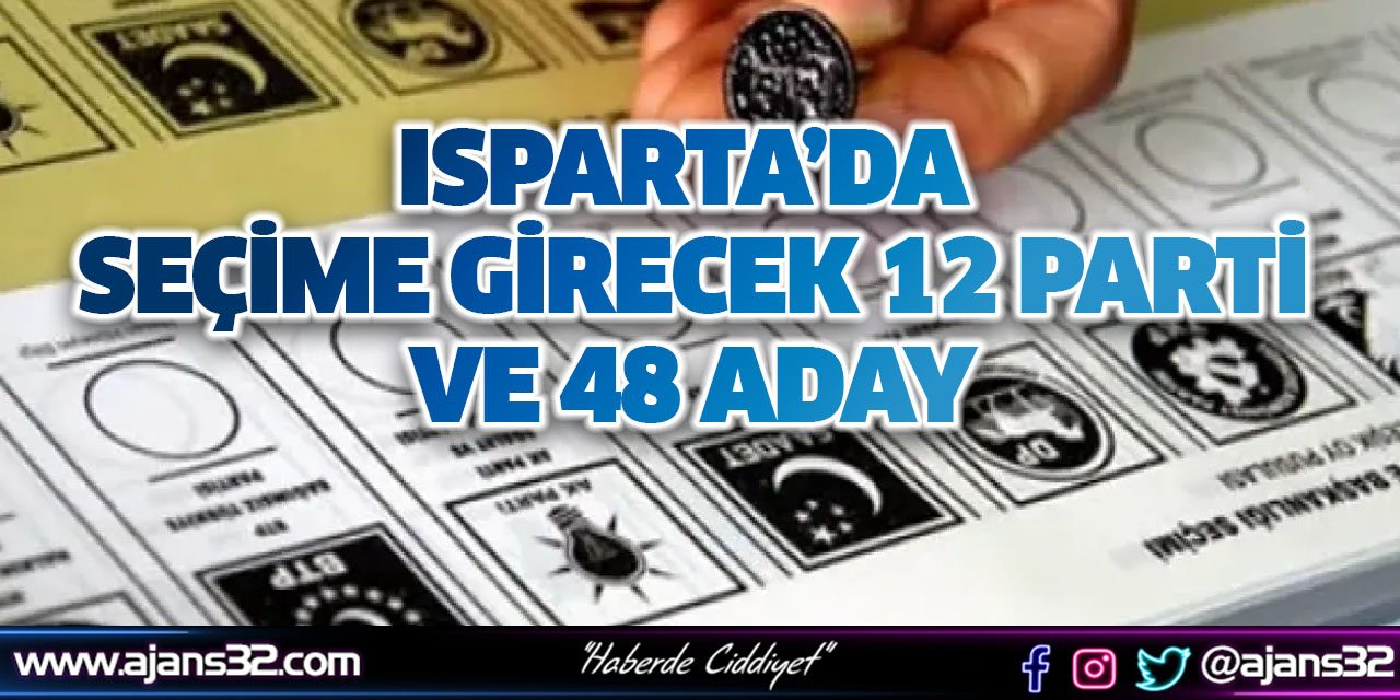 Isparta'da Seçime Girecek 48 Aday