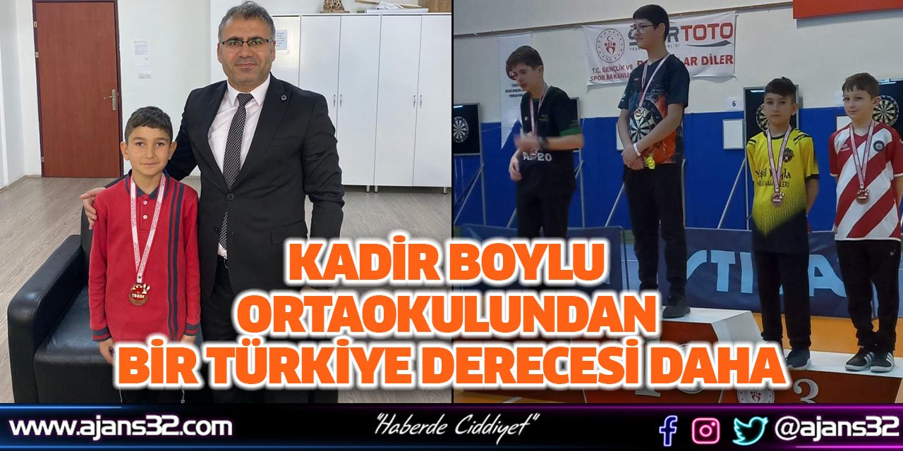 Kadir Boylu Ortaokulundan Bir Türkiye Derecesi Daha