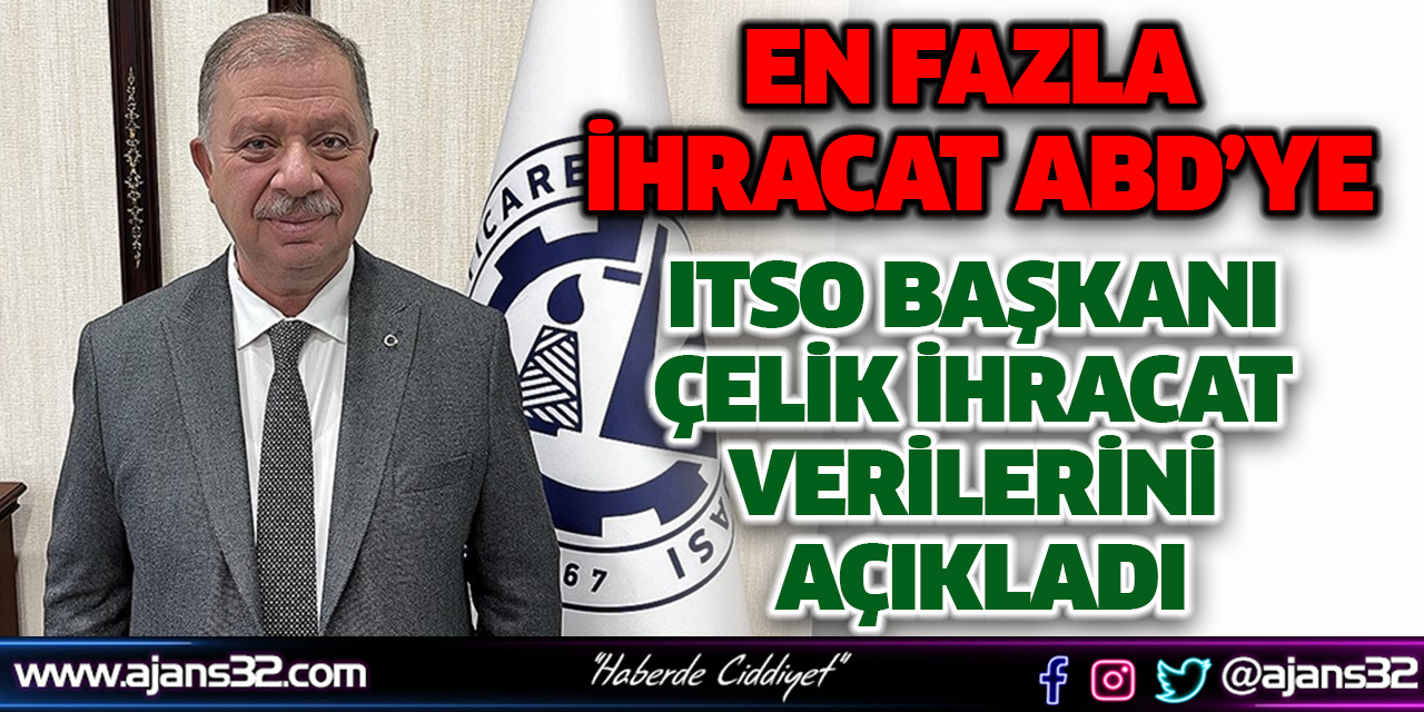 ITSO Başkanı Çelik İhracat Verilerini Açıkladı