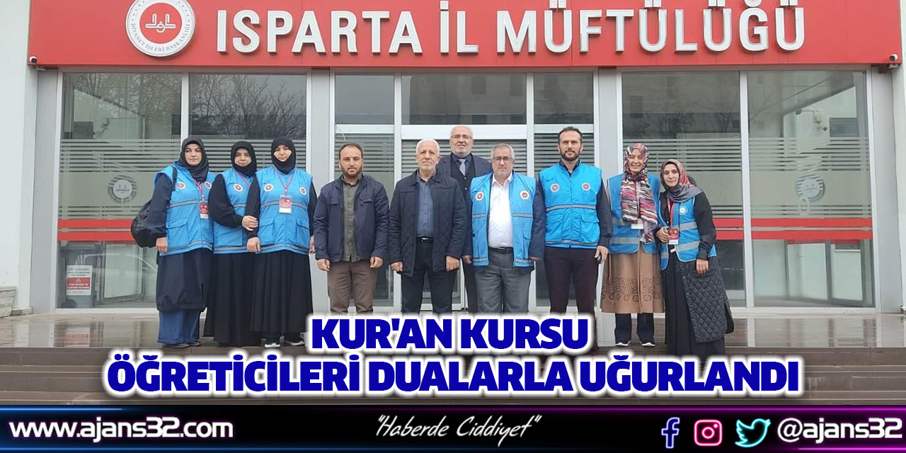 Kur'an Kursu Öğreticileri Dualarla Uğurlandı