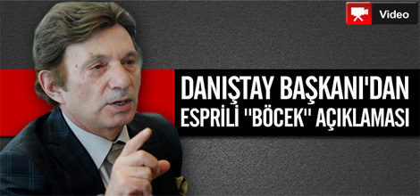 Danıştay Başkanı'dan Esprili "Böcek" Açıklaması