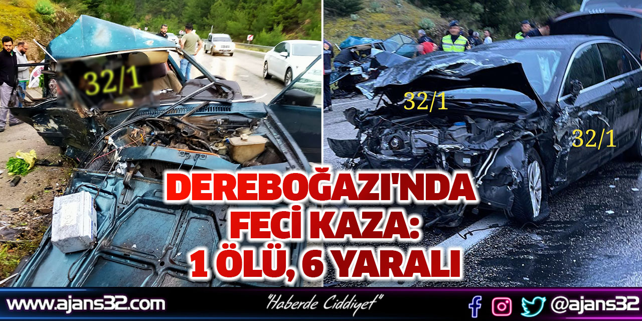 Dereboğazı'nda Feci Kaza: 1 Ölü, 6 Yaralı