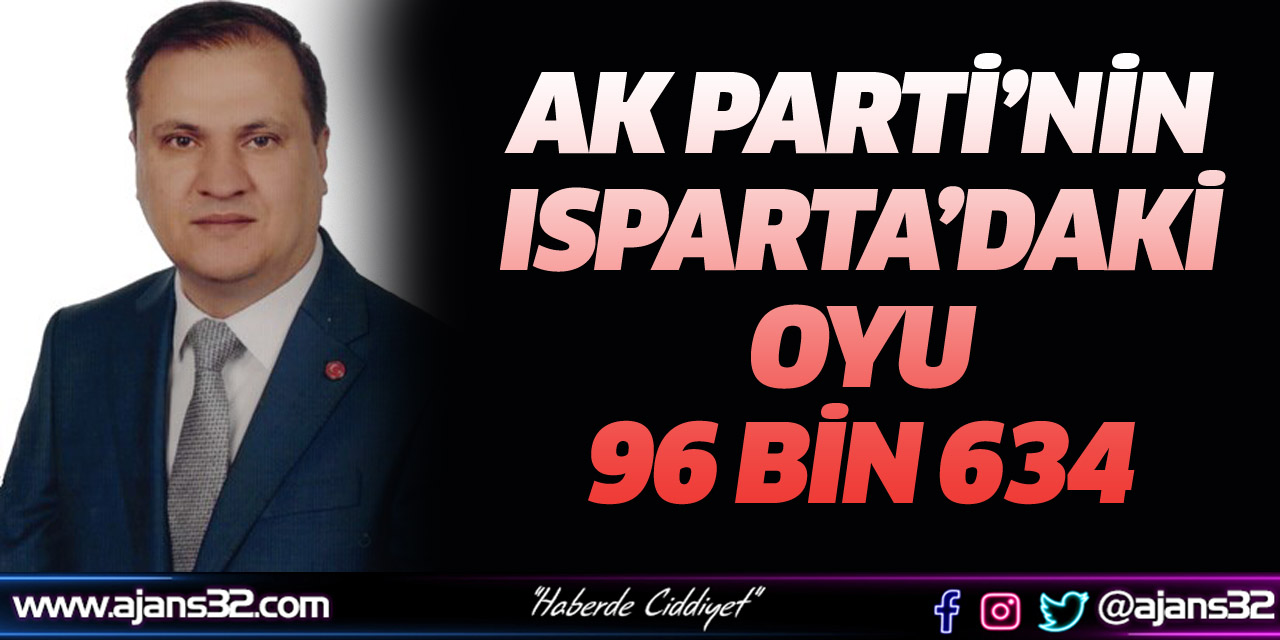 Ak Parti'nin Isparta'daki Oyu 96.634