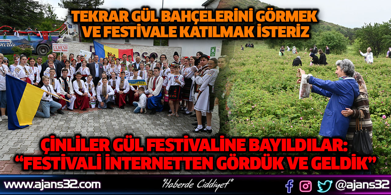 Çinliler Gül Festivaline Bayıldılar: “Festivali İnternetten Gördük ve Geldik”