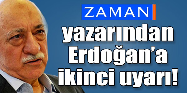 Zaman Yazarından AK Parti'ye İkinci Uyarı