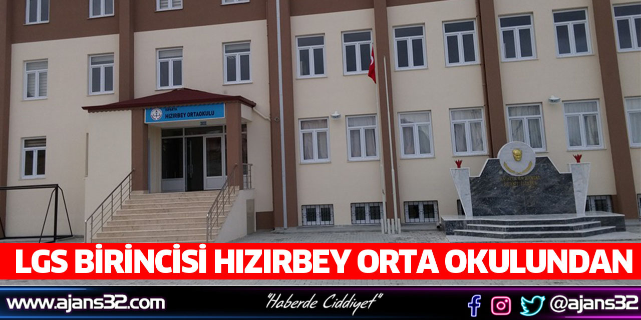 2023 LGS Sınavı Birincisi Hızırbey Orta Okulundan