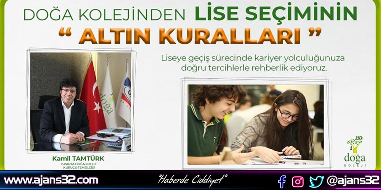 Doğa Kolejinden Lise Seçiminin "Altın Kuralları"