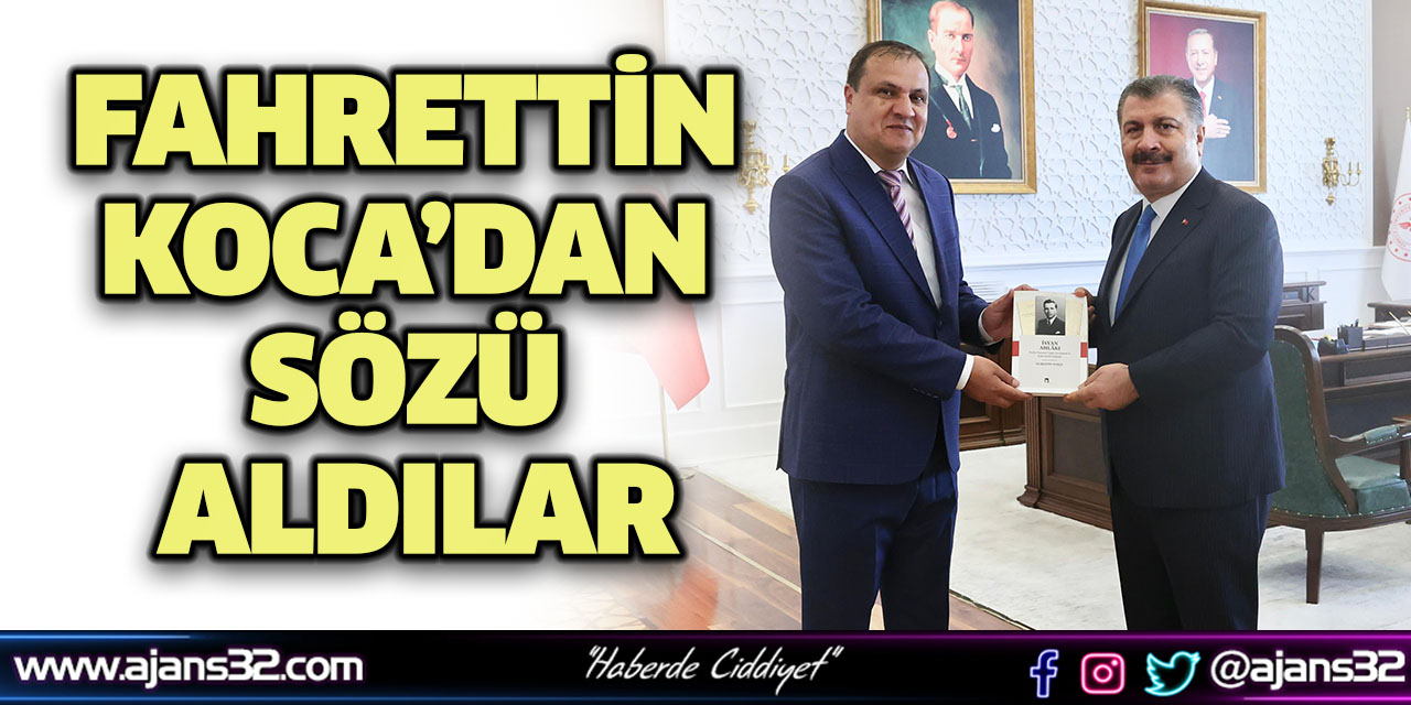 Fahrettin Koca’dan Sözü Aldılar