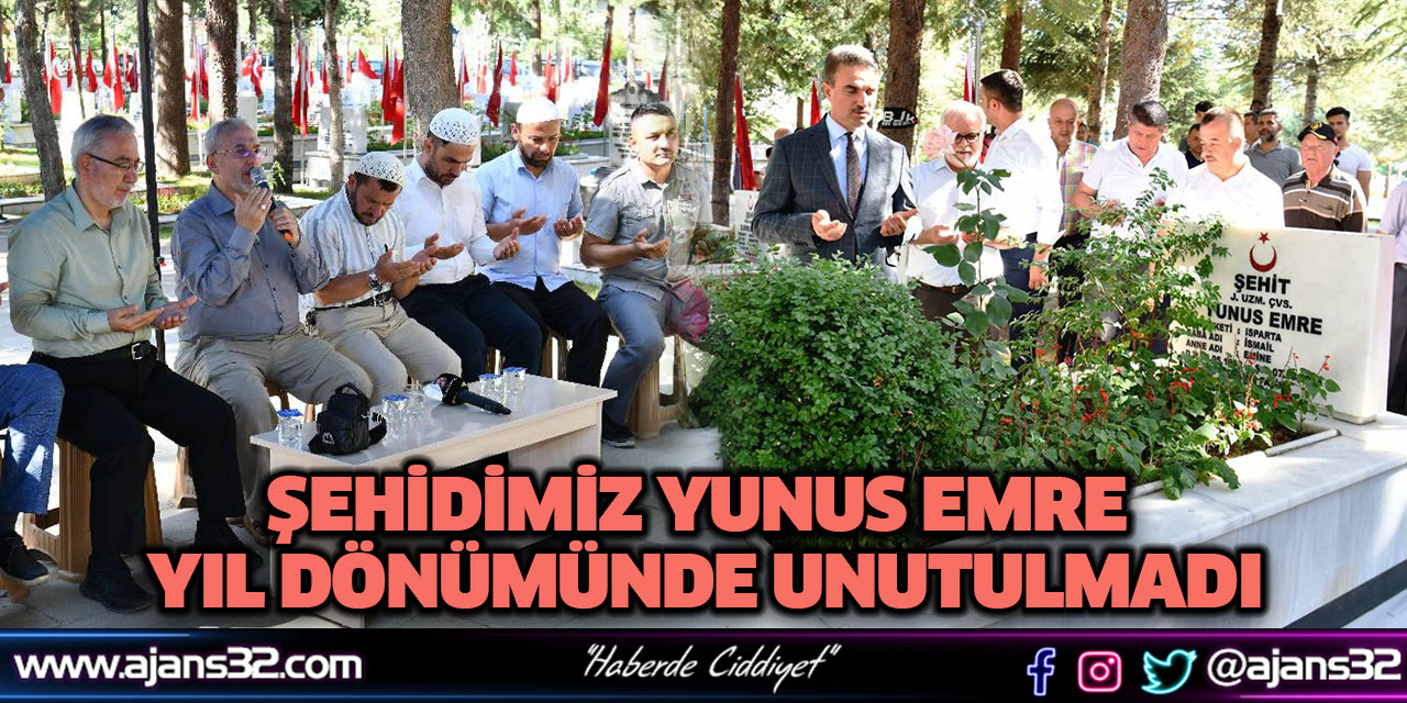 Şehidimiz Yunus Emre Yıl Dönümünde Unutulmadı