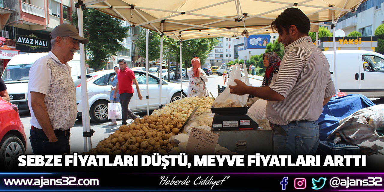 Sebze Fiyatları Düştü, Meyve Fiyatları Arttı