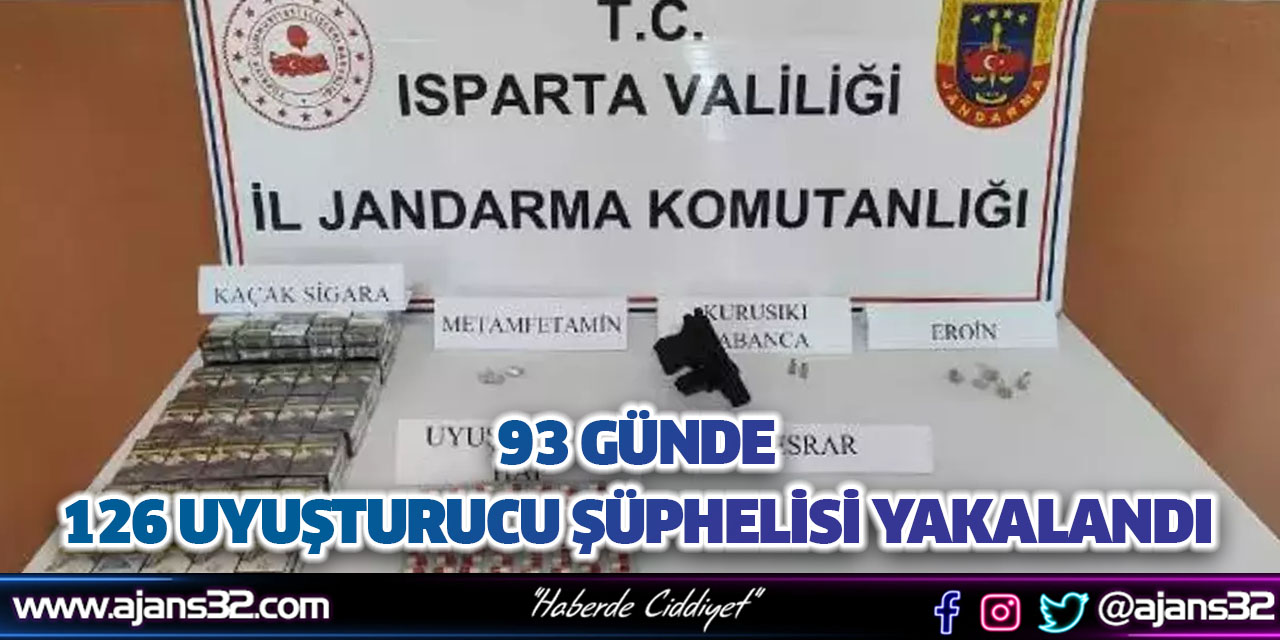 93 Günde 126 Uyuşturucu Şüphelisi Yakalandı