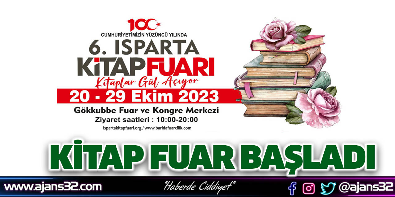 Isparta 6. Kitap Fuarı Başladı