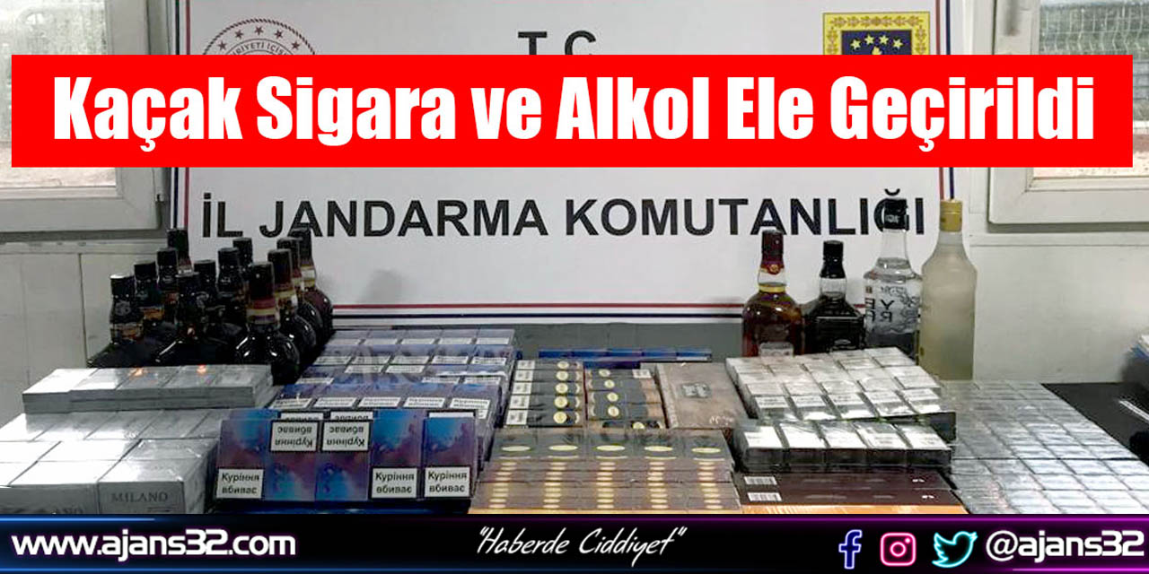 Kaçak Sigara ve Alkol Ele Geçirildi