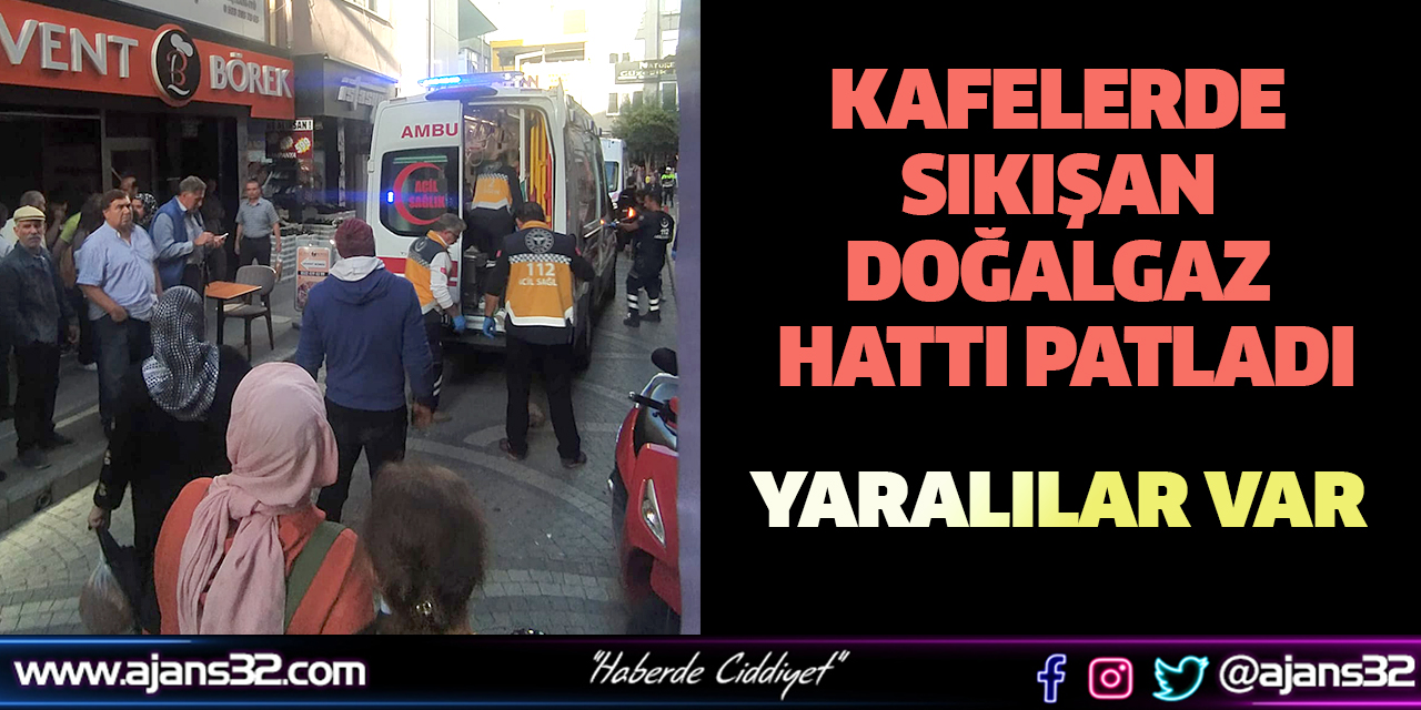 Kafelerde Sıkışan Doğalgaz Hattı Patladı : Yaralılar Var