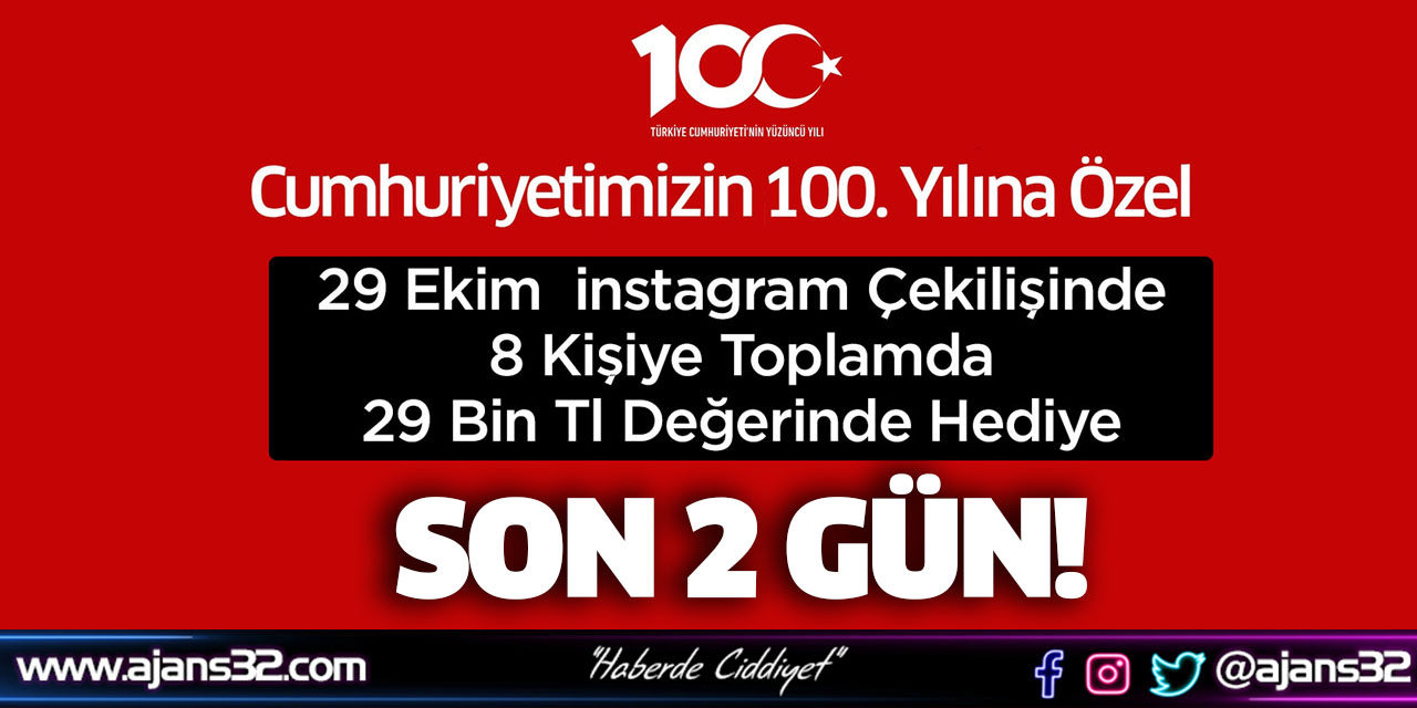 29 Ekim Özel Instagram Çekilişi