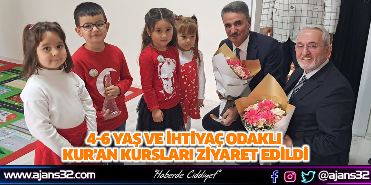 4-6 Yaş ve İhtiyaç Odaklı Kur'an Kursları Ziyaret Edildi