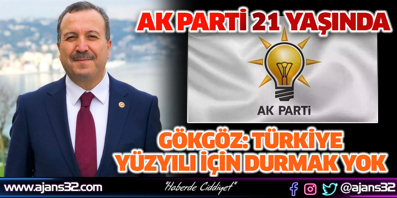 Gökgöz: Türkiye Yüzyılı için Durmak Yok